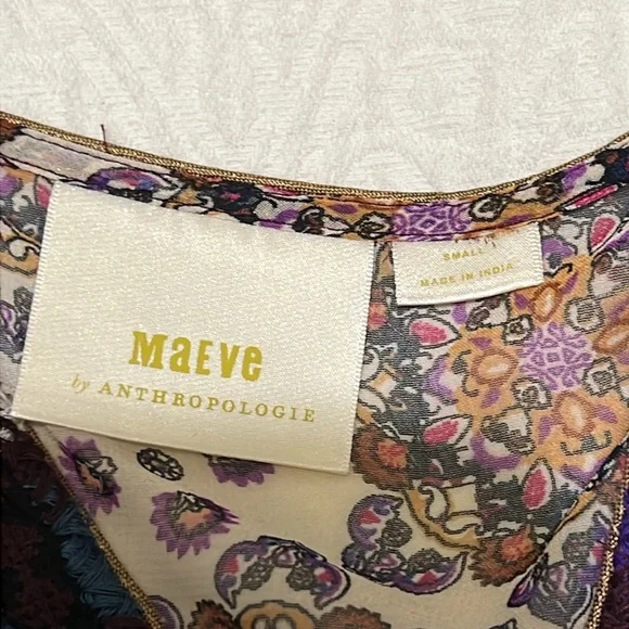 Anthropologie Maeve Quartier Latin floral boho Dress size small - Picture 9 of 10
